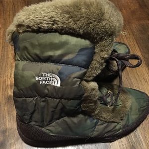 The North Face Women's Nuptse Faux Fur IV Boot.